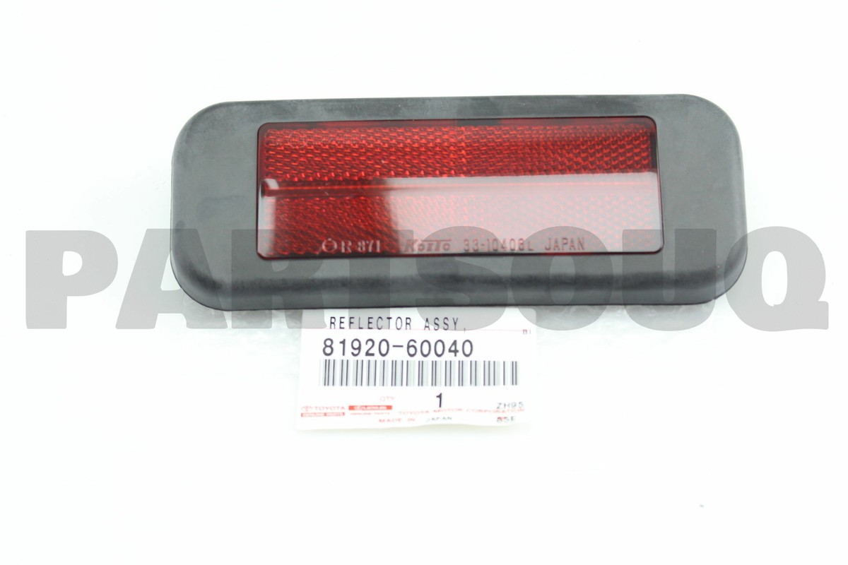 8192060040 Genuine Toyota REFLECTOR ASSY, REFLEX, LH 81920-60040