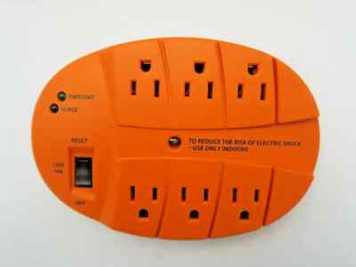 Surge Protector  EK-SPT100-6US-O10A Power 1 to 6 Outlets New Open Box