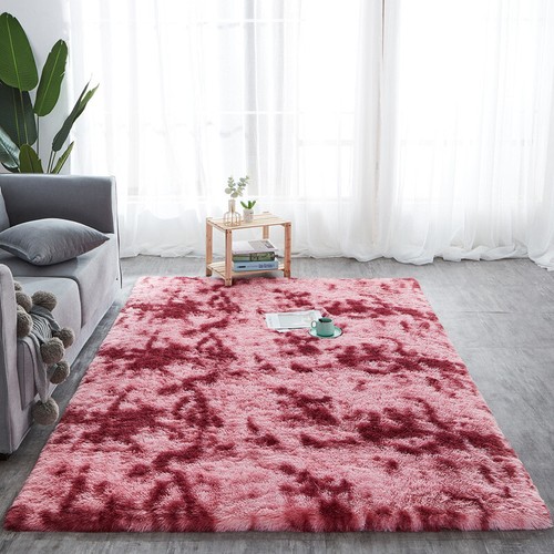 Soft Hairy Faux Fur Carpet Balcony Mat Bedroom Parlor Area Rugs Rectangular - Picture 21 of 22