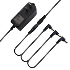 Guitar Effect Pedal 3 way Daisy Chain Power Supply Cable with 9V 1A DC Adapter