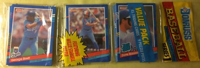 1991 Donruss Baseball Pack George Brett Tom Foley Dave Hansen Rookie Showing