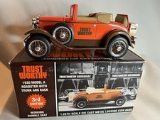1930 Model A Trust Worthy Hardware 1:25 Scale Die-Cast Bank 3rd Edition 1997