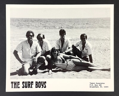 1980s The Surf Boys Beach Cover Band Vintage Promo Photo Talent Associates WI