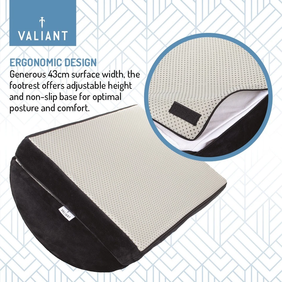 Valiant Heated Footrest Under Desk - Height Adjustable with Heat Settings - Image 3 of 4