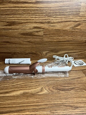 CONAIR Double Ceramic Curling Iron Wand - White/Rose Gold - 1.5 Inch - Used Once