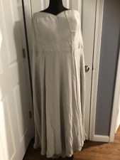 JJs House Formal Dress Plus Size Soft Grey NWT