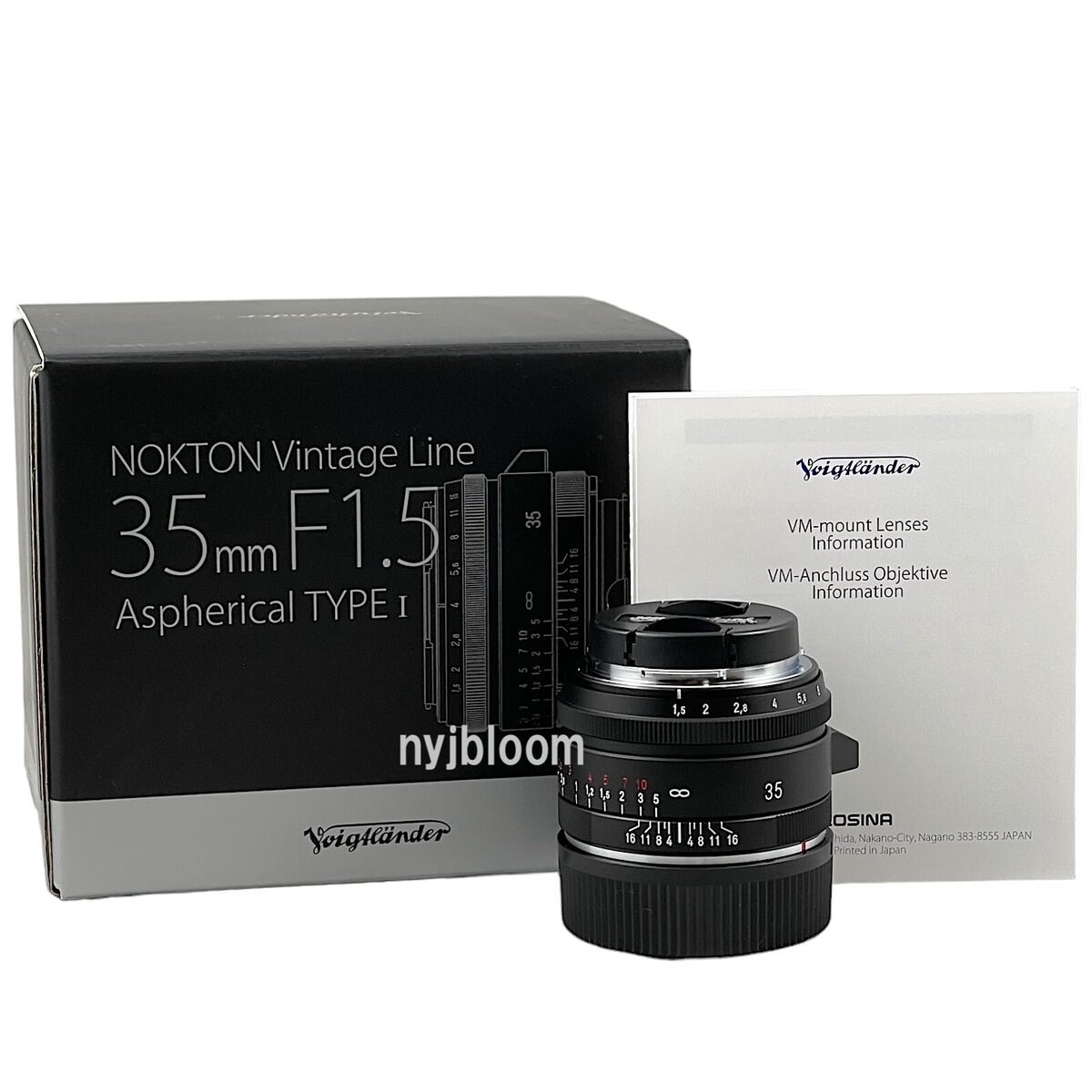New VOIGTLANDER Nokton Vintage Line 35mm F1.5 Type I VM New VOIGTLANDER Nokton Vintage Line 35mm F1.5 Type I VM