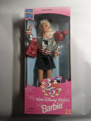 Walt Disney World Barbie Doll Special Edition 25th #16525 NIB