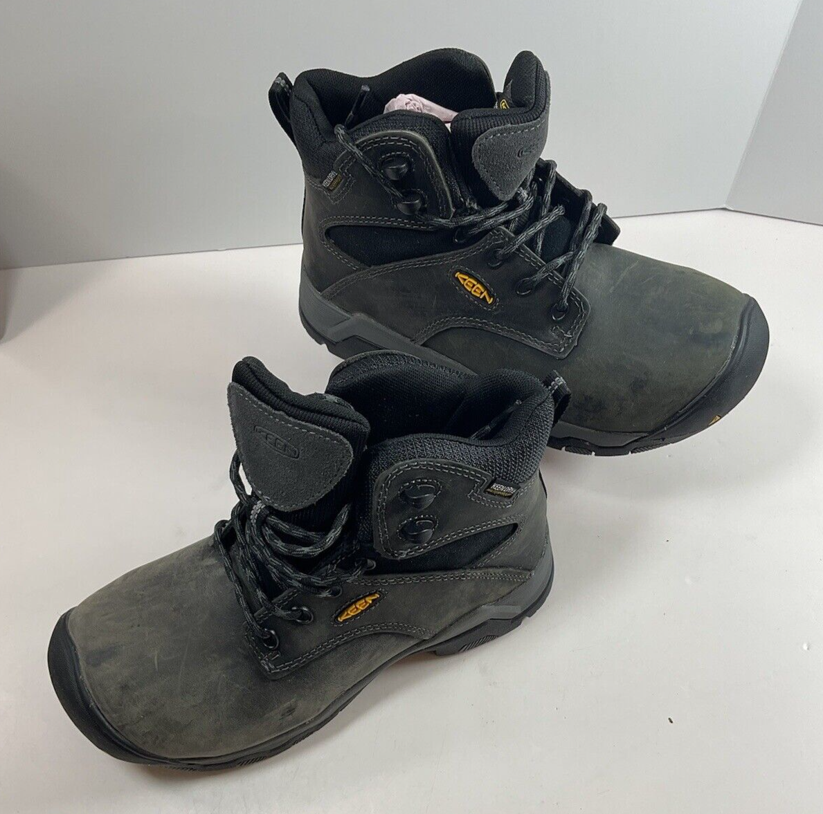Stivali da trekking donna impermeabili Keen Utility Helena grigio medio taglia 5 nuovi senza scatola