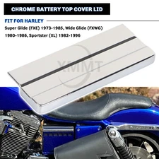 Chrome Battery Top Cover Lid For Harley Sportster 1000 883 XLH883 Super Glide FX