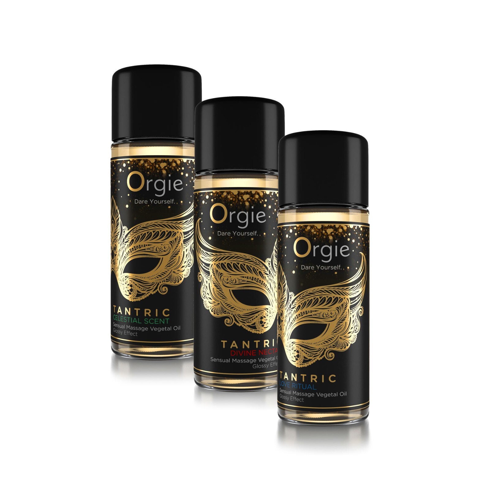 Huile de massage coffret cadeau : offrez le coffret 3 huiles Orgie pour la Saint-Valentin