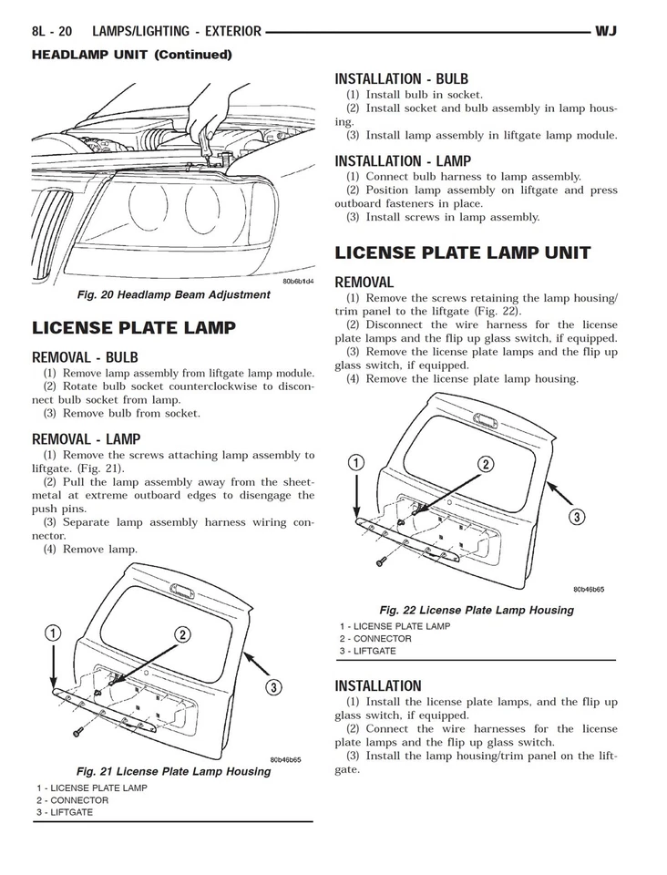 Jeep Grand Cherokee WJ 1998-2004 Manual De Taller En Cd - Imagen 4 de 4