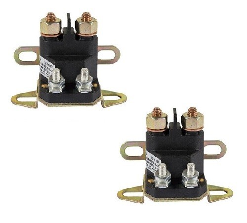 2 pack Lawn Mower Starter Solenoid 4 Prong for Craftsman 146154