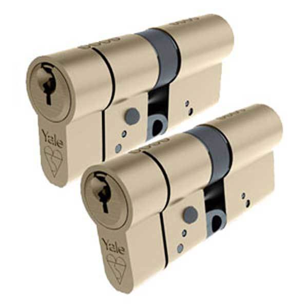 Yale Anti Snap Euro 45S-45 PB KA Pair (AS4545KAPB)