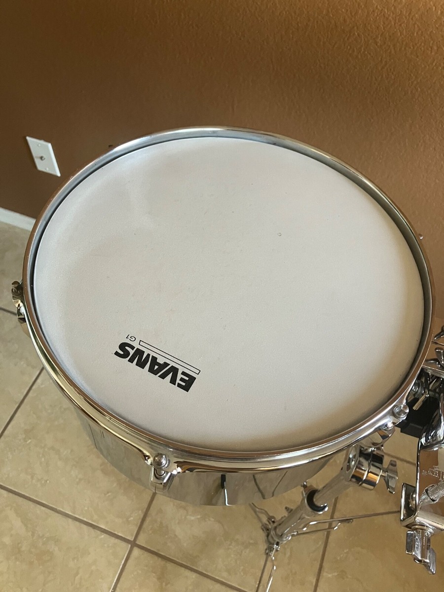 Pearl Primero Steel Timbales 13 and 14 with stand and LP cowbell