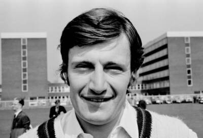 David Hughes Lancashire at Old Trafford Cricket Ground in Mancheste- Old Photo