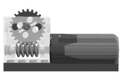Lego Power Functions M-Motor with Reduction Block (technic,gear