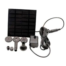 Solar Fountain - Panel Water Pump for Bird Bath Solar Panel Kit Outdoor 