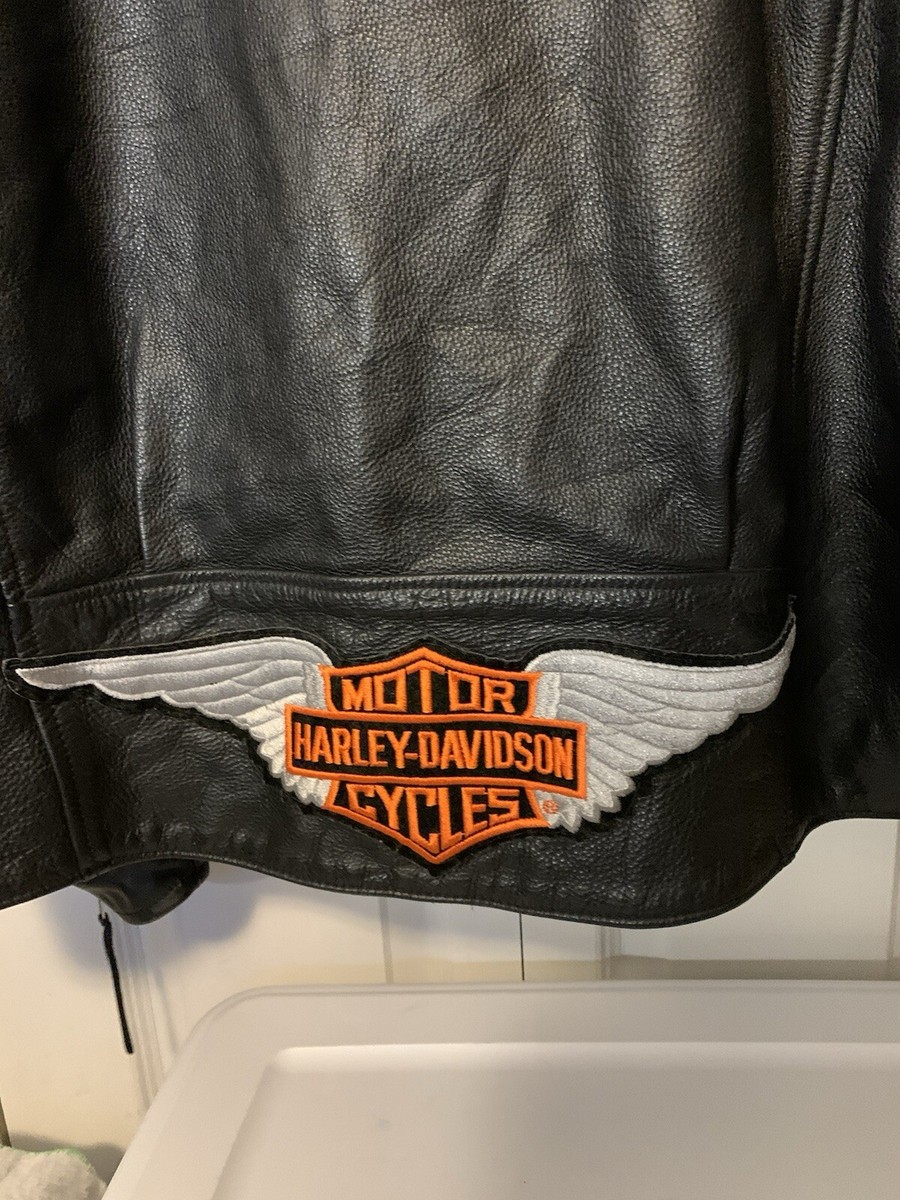 Vintage Harley Davidson Mens Sz 3XL Classic Black Leather Vintage Harley Davidson Mens Sz 3XL Classic Black Leather