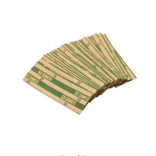 100 Box MMF Industries Pop Open Flat Paper Coin Wrappers Dimes Green New