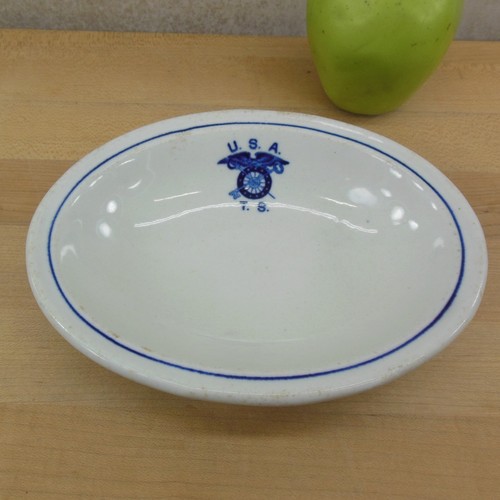 USATS United States Army Transportration Service Oval Bowl Dish