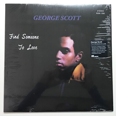 GEORGE SCOTT: Find Someone to Love (Blue Vinyl LP Record Sealed