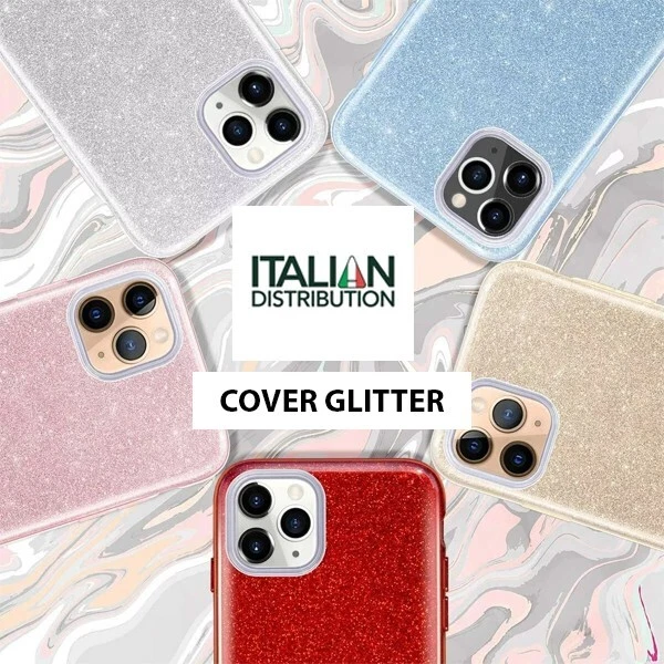 Cover Glitter + Vetro per Apple iPhone 16 15 14 13 12 11 X Pro Mini Max Custodia - Immagine 4 di 4