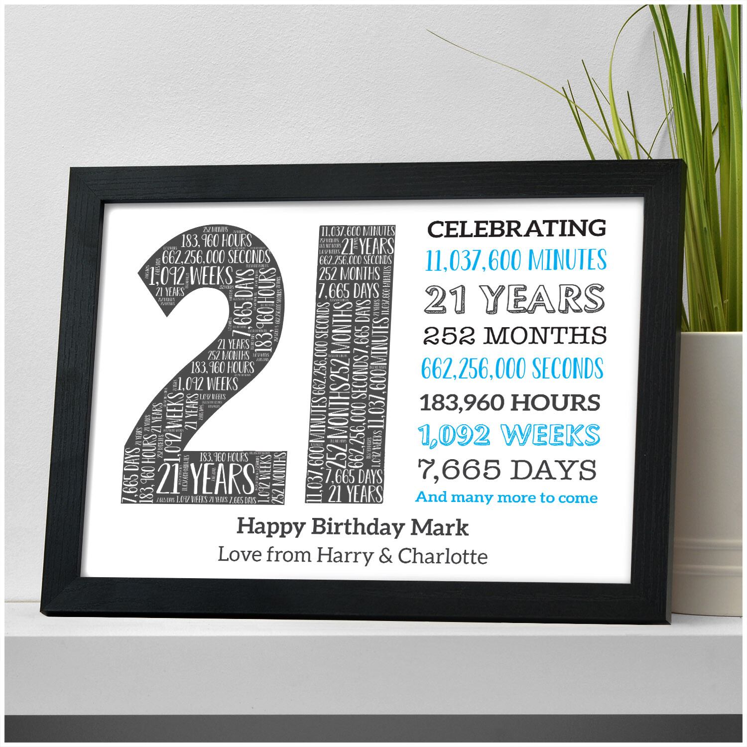 PERSONALISED 13th 16th 18th 21st 30th 40th Birthday Gifts for Him Son Men  Dad | eBay