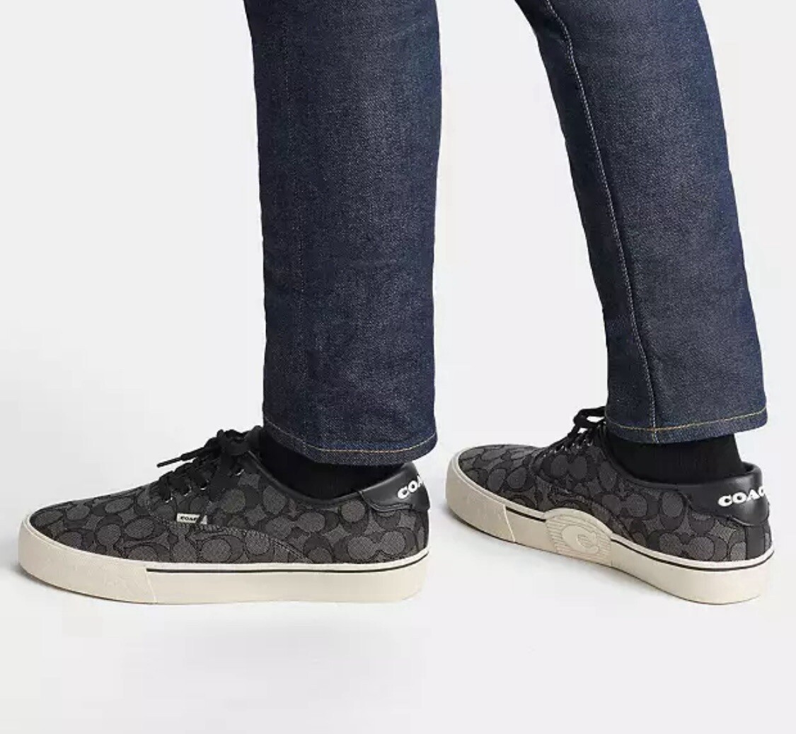 COACH☆ Signature Jacquard Skate Sneaker☆ コーチ ジャカード COACH☆ Signature Jacquard Skate Sneaker☆ コーチ ジャカード