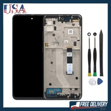 For Motorola Moto One 5G Ace XT2113 LCD Touch Screen Digitizer Assembly Frame