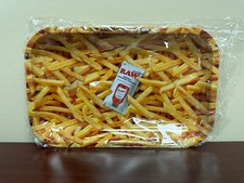 RAW Small French Fry Rolling Tray 11"x7" USED Tray Only