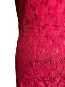 Vtg SCHIESSER Germany Red Lace Slip Lace Nylon