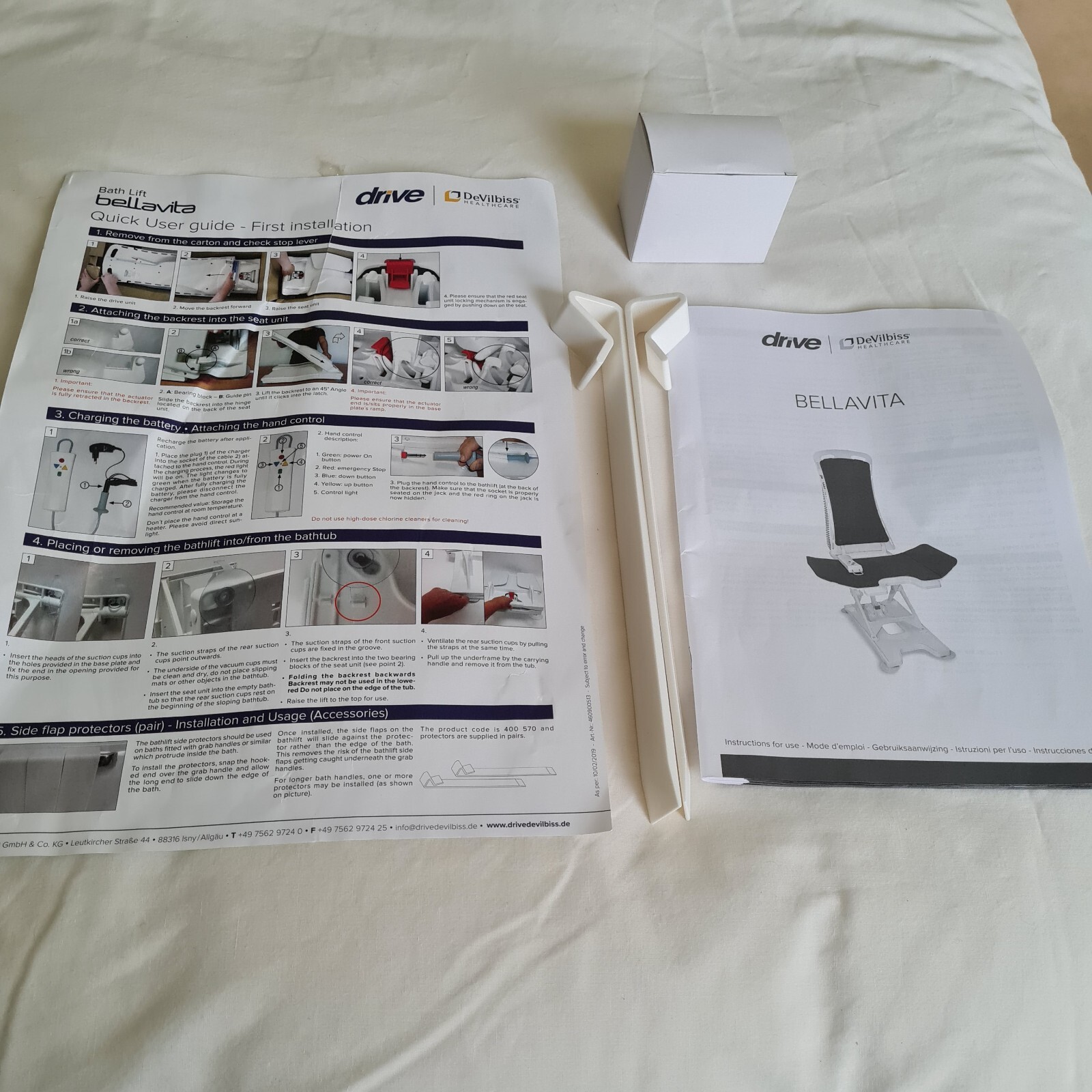 Drive 470100312 Bellavita Electric Bath Lift with 50 Degree Reclining