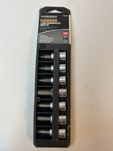 *Husky 3/8 in. Drive 7-Piece Standard SAE Hex Bit Socket Set - Foto 2 di 4