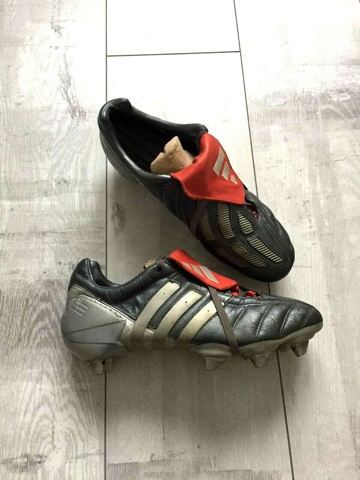 Adidas Predator Mania 2 XTRX SG Football Cleats Boots Silver David Beckham  RARE