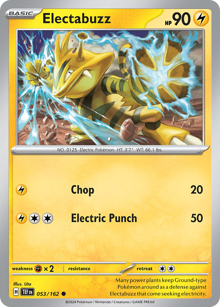Electabuzz 53/162 Common | Temporal Forces | Pokemon Card
