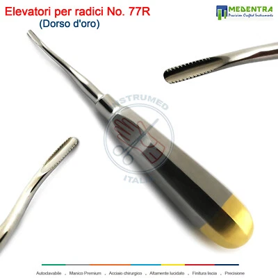 MEDENTRA Leve per Radici Dentali 77R Estrazione di dente giudizio Allent molare Elevatori