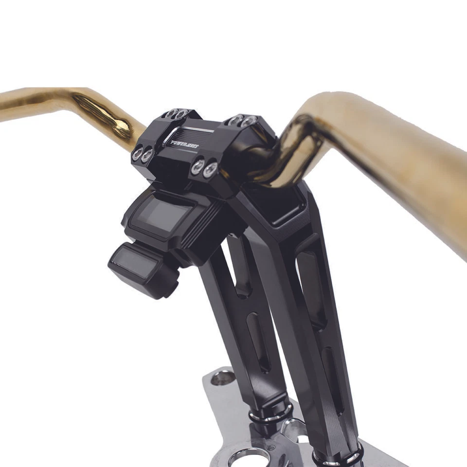 Black Handlebar Riser for Harley Touring Road King Street Glide FLHRXS FLTR FLHT Foto 3 de 4