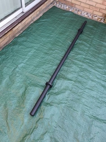 Barra de barra olímpica para hombre fuerte de 7 ft barra de eje recto - Imagen 11 de 11