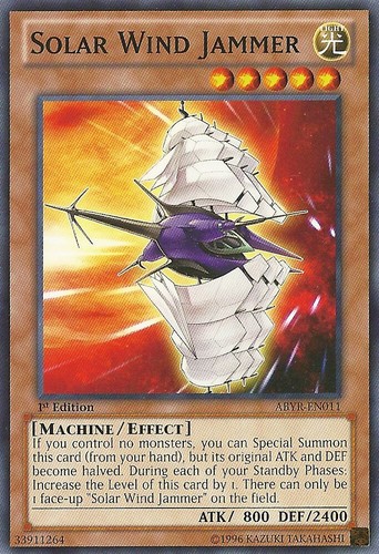 3x Solar Wind Jammer - ABYR-EN011 - Common - 1st Edition ABYR - Abyss Rising YuG