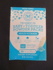 The Honest Co. Baby  Toddler Powder Packs Multi-Vitamin 25 Packets 2.6 Oz Box