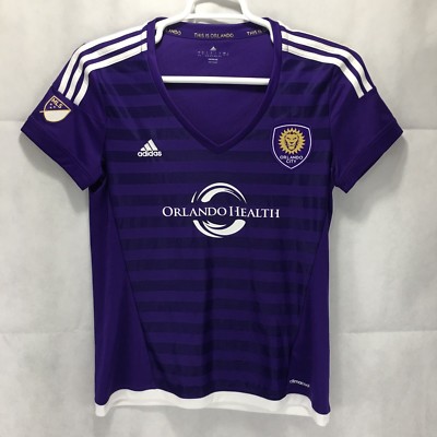 NEW Women s Orlando City SC MLS Soccer Jersey Adidas Size L