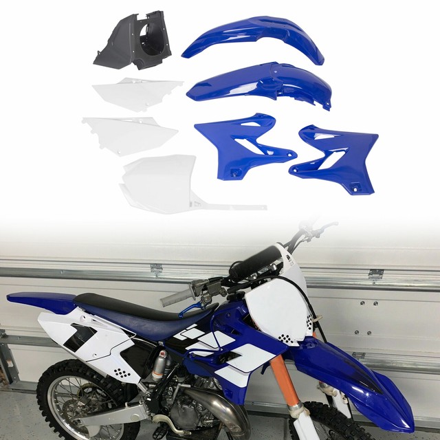Restyle Plastic Kit Set 2018 Style Blue for Yamaha Yz125 Yz250 2002
