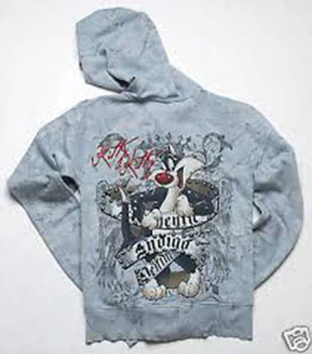 Toon Couture by Bejeweled Sylvester Indigo Hoody XS BLU - Image 2 of 2