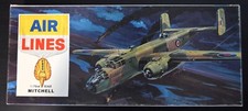 Rare Model Airplane - Mitchell Bomber by Air Lines, 1:72, Made in USA, 1964