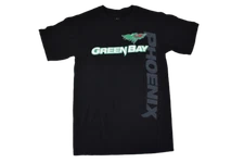 J. America Mens Green Bay Phoenix Black Shirt New Small