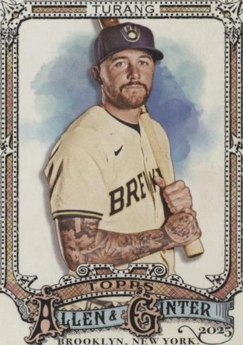 Brice Turang 2025 Topps Series 1 #45 Milwaukee Brewers MLB 