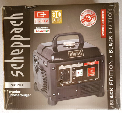 Scheppach Inverter Stromerzeuger SG1200 Notstromaggregat Generator 4-Takt NEU