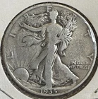 1935 D Walking Liberty SILVER Half Dollar ~ 90% Silver