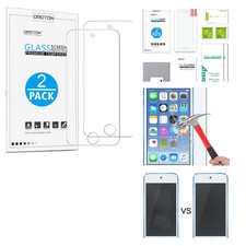 Displayschutzglas f&uuml;r iPod Touch 5 6 7 Generation 2015-2019, 9H H&auml;rte, 2 St&uuml;ck